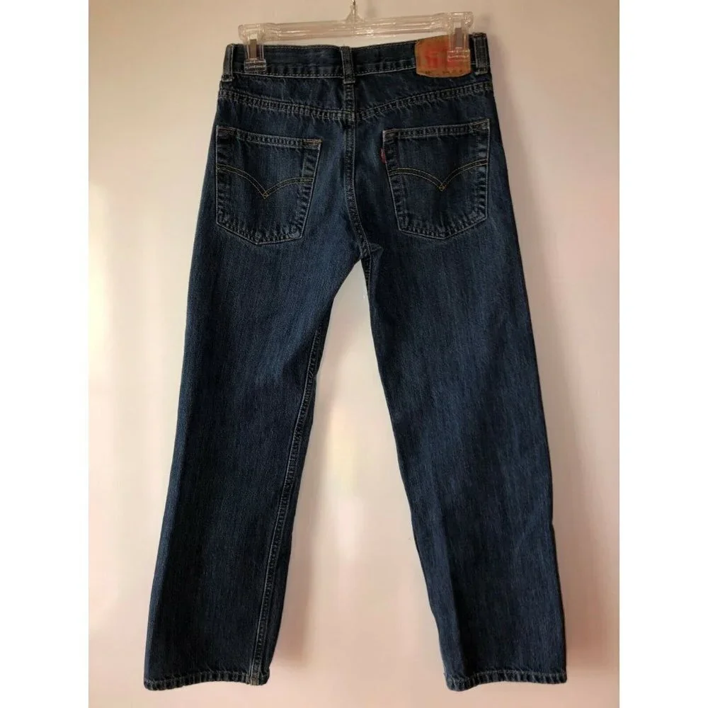 Levis 550 Size 12 Reg 26 x 26 Dark Wash Relaxed Denim Jeans Casual Pants